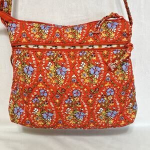 Vera Bradley Crossbody Bag Retired Vintage Orange Floral